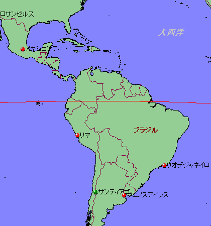中南米地図