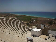 地中海を見下ろす古代劇場