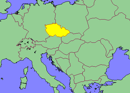 チェコ地図 チェコ地図