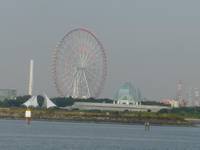 葛西臨海公園を右に見て