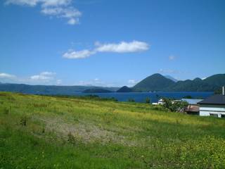 ここが昔の昭和新山YHがあった場所
2階の窓からこんな風景を見ていました