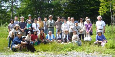 キャンプの仲間2008in湯元温泉
では皆さんもご一緒に、戦場ヶ原ハイキングに出かけましょう！