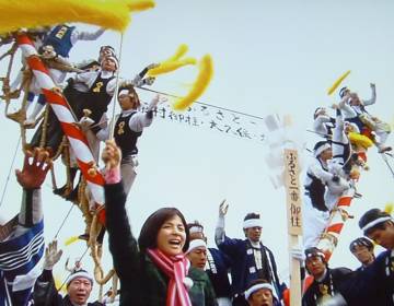 勇壮!もうすぐ御柱祭:3月15日放映のNHK「ふるさと一番」より 勇壮!もうすぐ御柱祭:3月15日放映のNHK「ふるさと一番」より