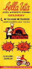 ピザの宣伝チラシ