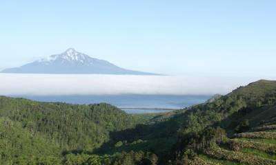 礼文島、林道コースからの利尻富士
