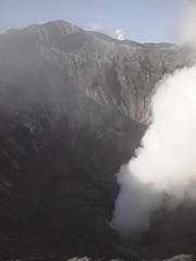 山頂でお鉢巡り 山頂でお鉢巡り