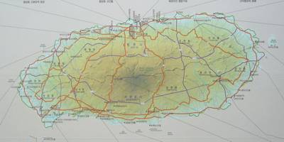 東西73km、南北41km:韓国最大の島チェジュ 東西73km、南北41km:韓国最大の島チェジュ