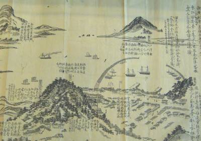 1872年の倭館図:牛窓海遊文化館展示品 1872年の倭館図:牛窓海遊文化館展示品