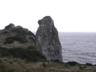 黒崎海岸の突端にたたずむ巨大な"猿岩" 黒崎海岸の突端にたたずむ巨大な"猿岩"