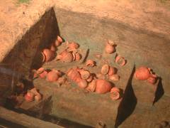 模型で見る土器の出土状況 模型で見る土器の出土状況