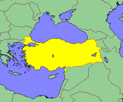 トルコ地図 トルコ地図
