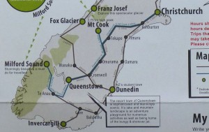 南島主要部バス路線図