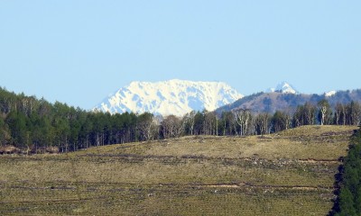 山荘から見た立山